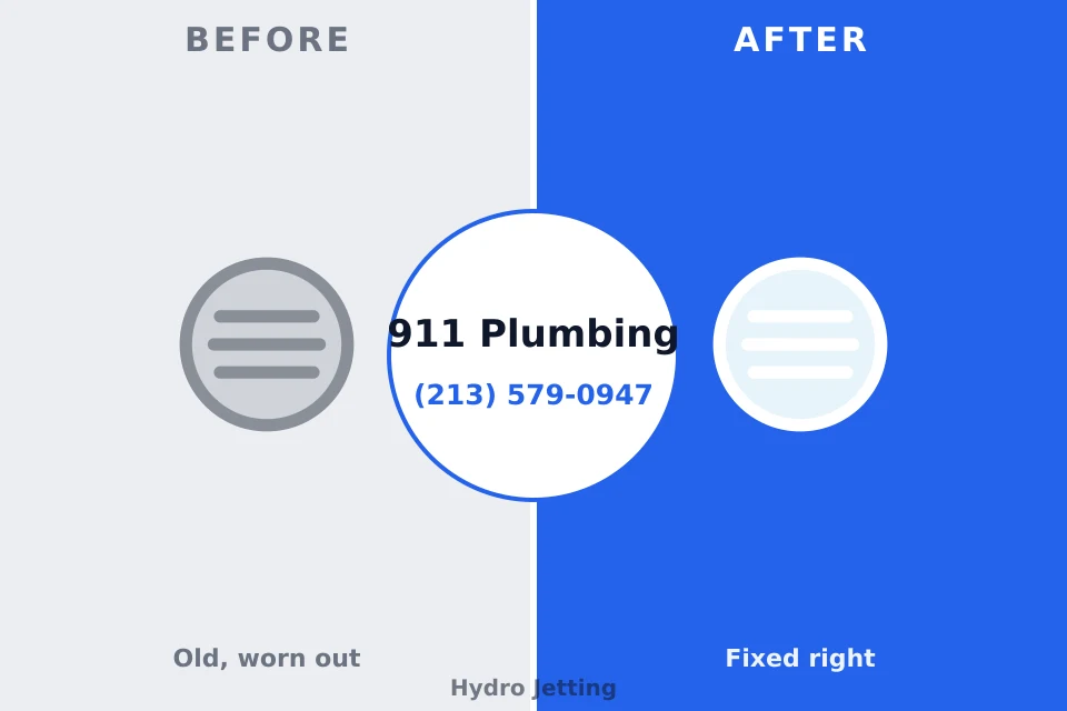 Before and after: plumbing repair North Puyallup, WA